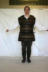  Photos Medieval Brown Vest on white shirt 1 